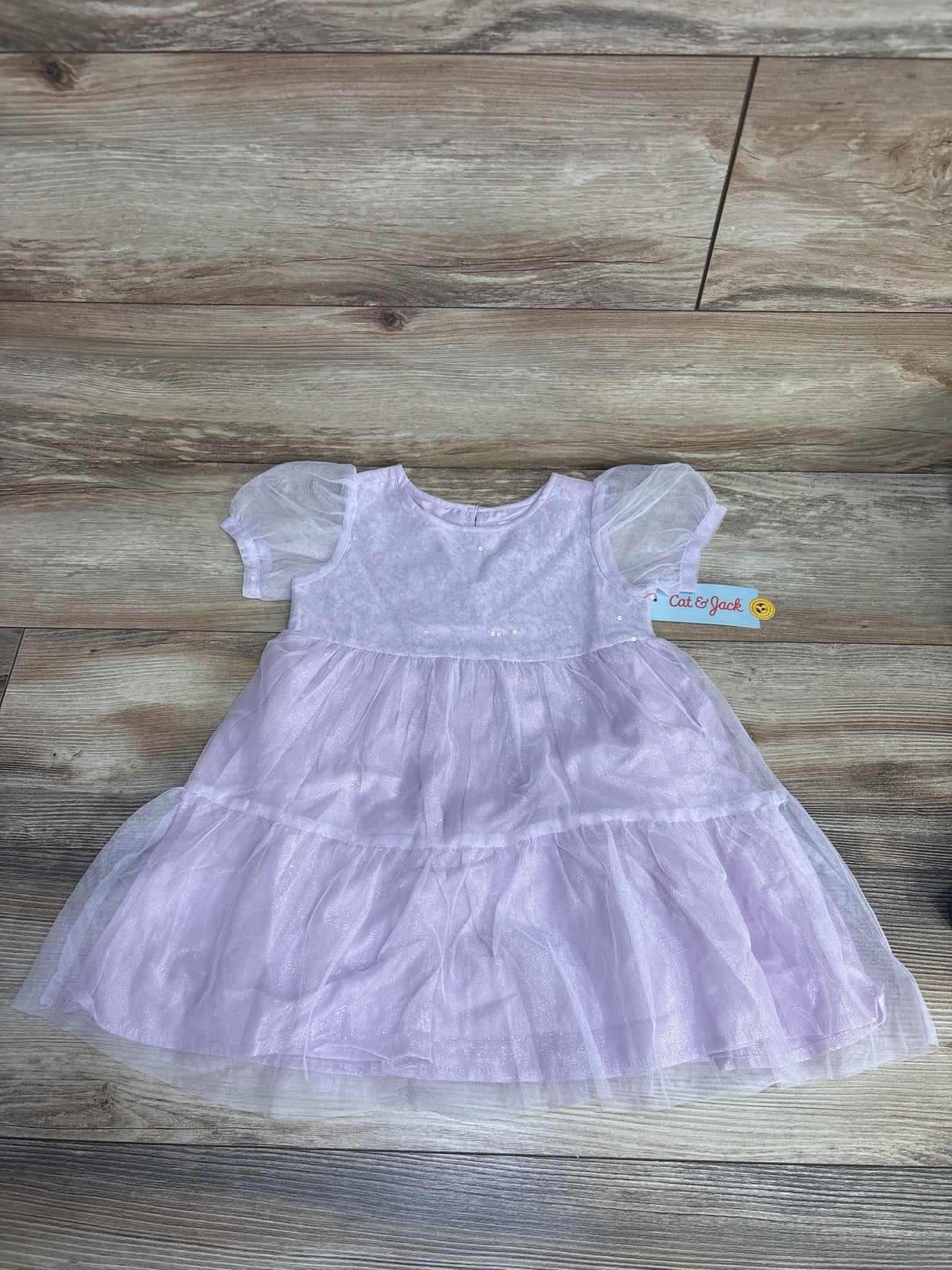 NEW Cat & Jack Tulle Overlay Dress Purple sz 3T