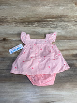 NEW Just One You Bunny Print Bodysuit Dress Pink sz Newborn