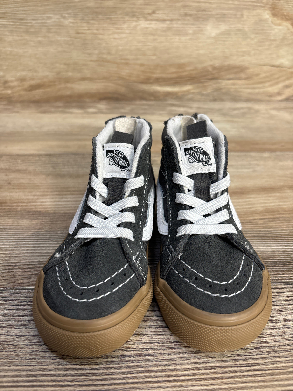 Vans Sk8-Hi Zip Shoes, Grey sz 6c