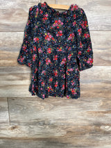 Cat & Jack Floral Dress Black sz 2T