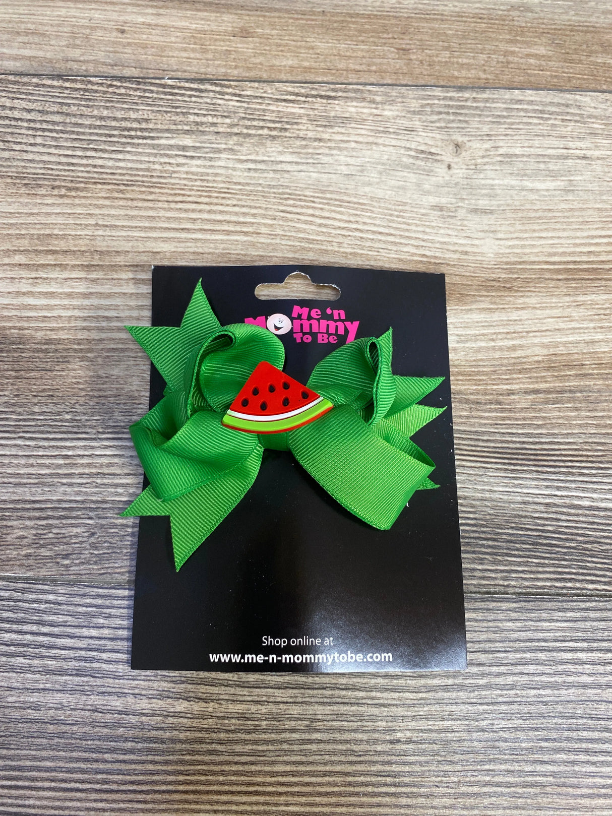 NEW Double Bow w/ Watermelon Applique