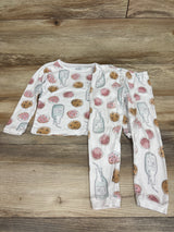 Just One You 2pc Pajama Set White sz 3T