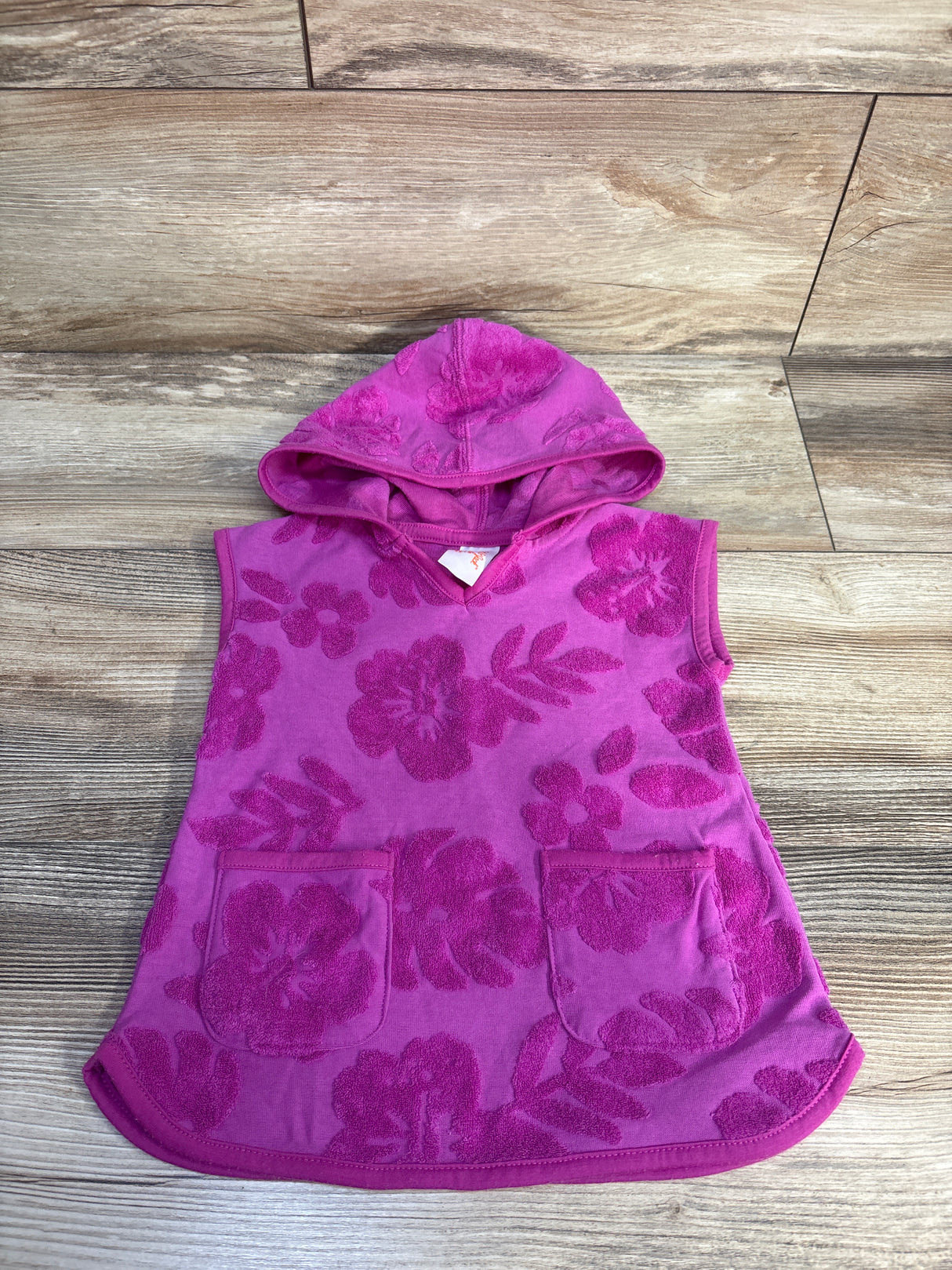 Cat & Jack Terry Cloth Swim Cover Up Purple sz 12m