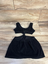 Art Class 1pc Terry Cloth Swim Cover-Up Black sz 4/5T