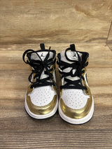 Air Jordan 1 Mid SE TD 'Metallic Gold' Sneakers sz 10c