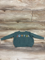 Little Co Knit Joyful Sweater Green sz 12m
