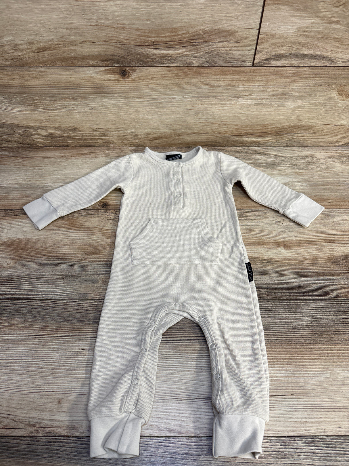 Little Bipsy Waffle Romper Beige sz 9-12m
