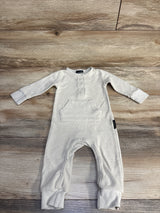 Little Bipsy Waffle Romper Beige sz 9-12m