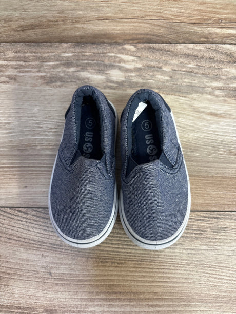 US Sport Chambray Slip-On Shoes sz 5c - Me n Mommy To Be