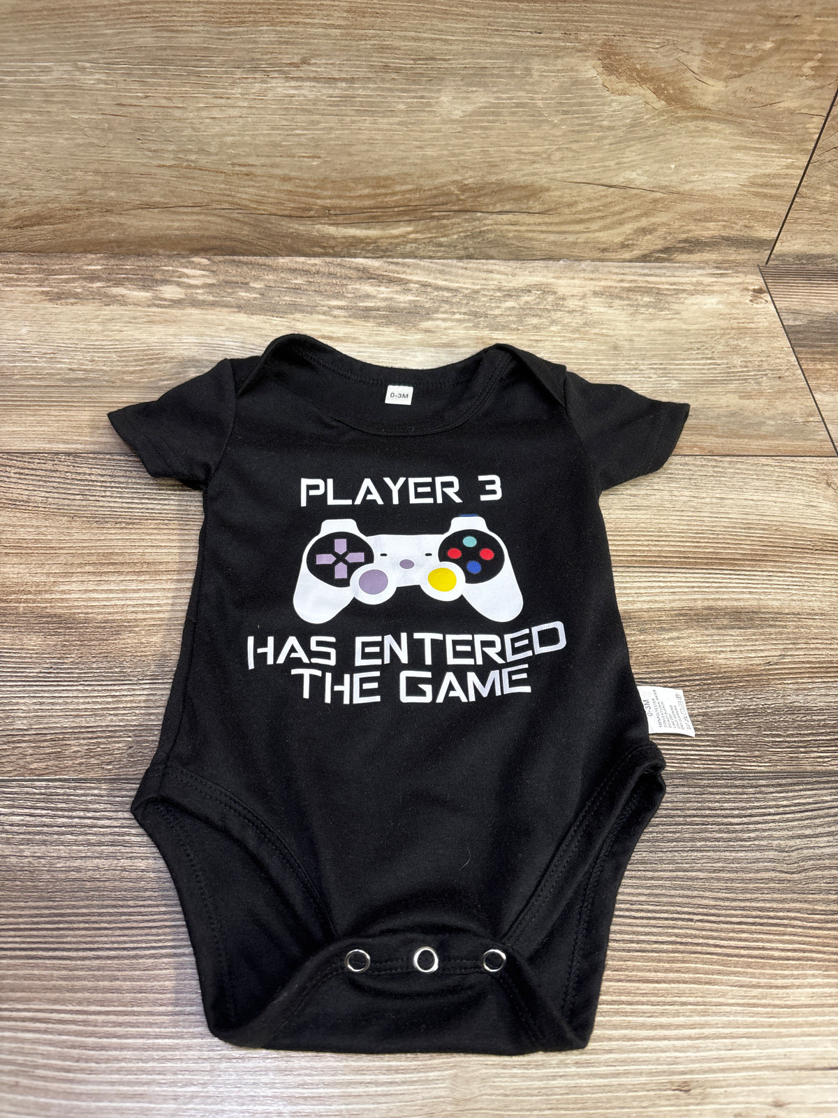 Player 3 Bodysuit Black sz 0-3m