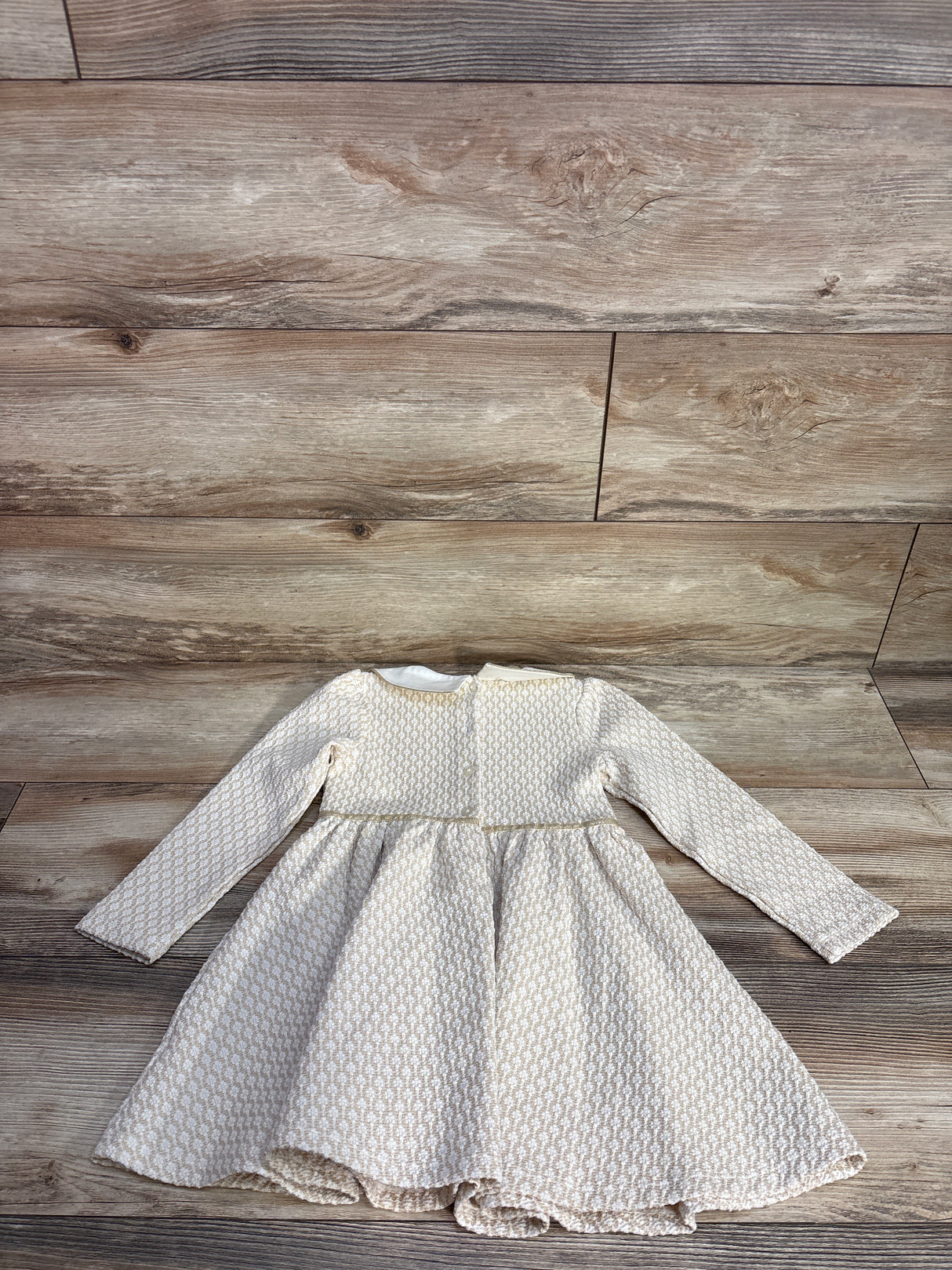 Janie & Jack The Sparkle Collared Dress Gold sz 3T