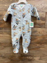 NEW Disney Baby Mickey Mouse Snap Sleeper Blue sz 6/9m