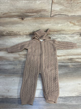Luna + Luca Organic Baby Bear Jumpsuit in Acorn sz 3-6m