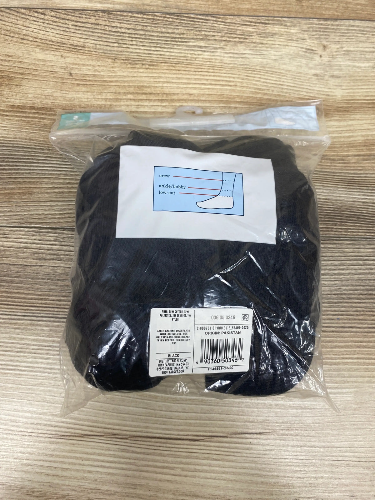 NEW Cat & Jack 9pk Low-Cut Socks Black sz Small 5.5-8.5c