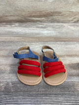 Old Navy Strappy Mixed-Material Sandals Red sz 1/2c
