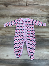 Luvable Friends Chevron Sleeper Pink sz 3-6m