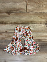 Highland Cow Flare Pants White sz 9-12m