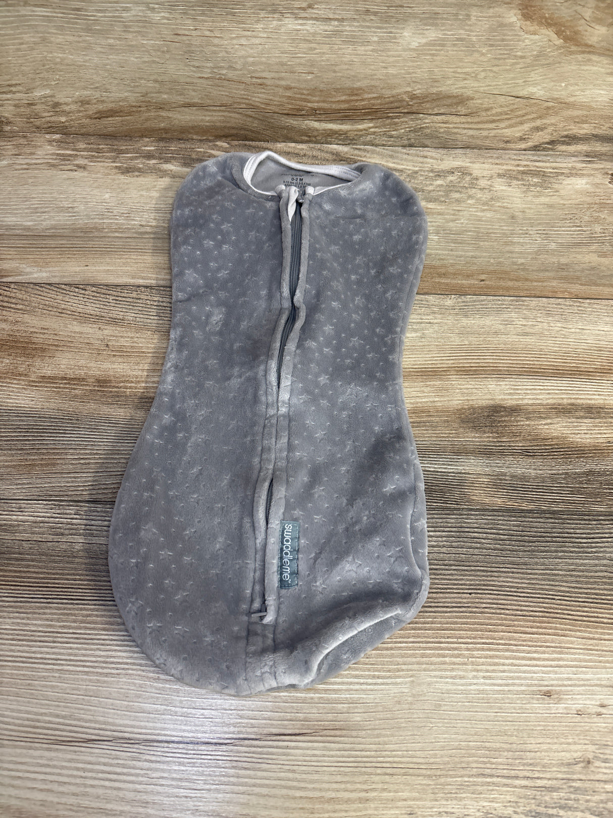 SwaddleMe Velboa Swaddle Pod Gray sz 0-2m