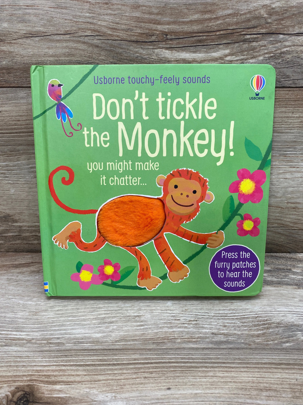 UsBorne Touchy-Feely Sound Don't Tickle the Monkey! Board book