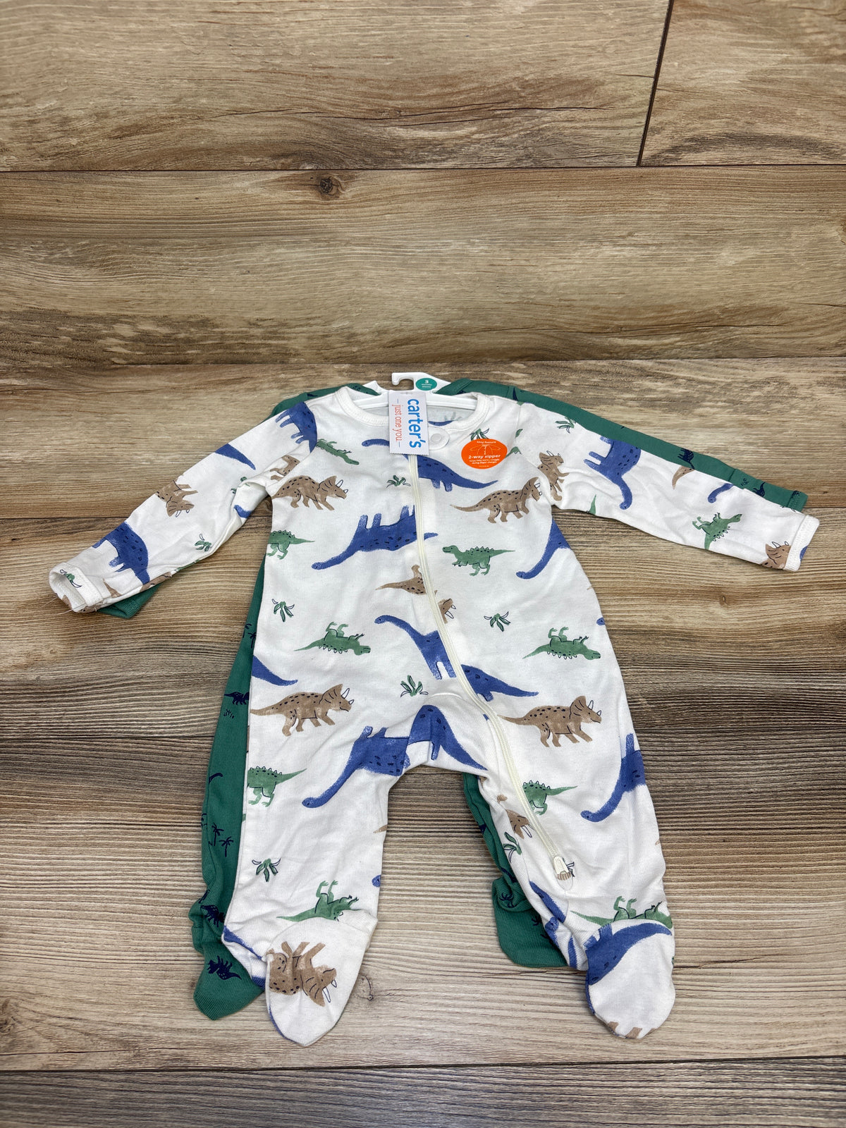 NEW Just One You 2pk Sleepers White/Green sz 3m