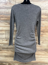 Smallshow Ribbed Bodycon Dress Grey sz Large
