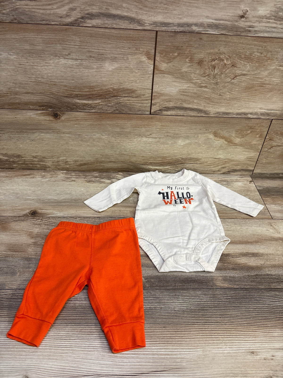 Carter's 2pc My First Halloween Bodysuit & Pants Set Ivory sz 3m