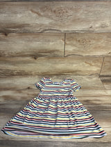Member's Mark Striped Multicolored Dress White sz 3T