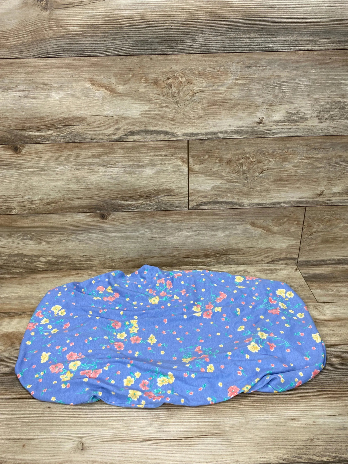 Changing Pad Cover Blue Floral Patter