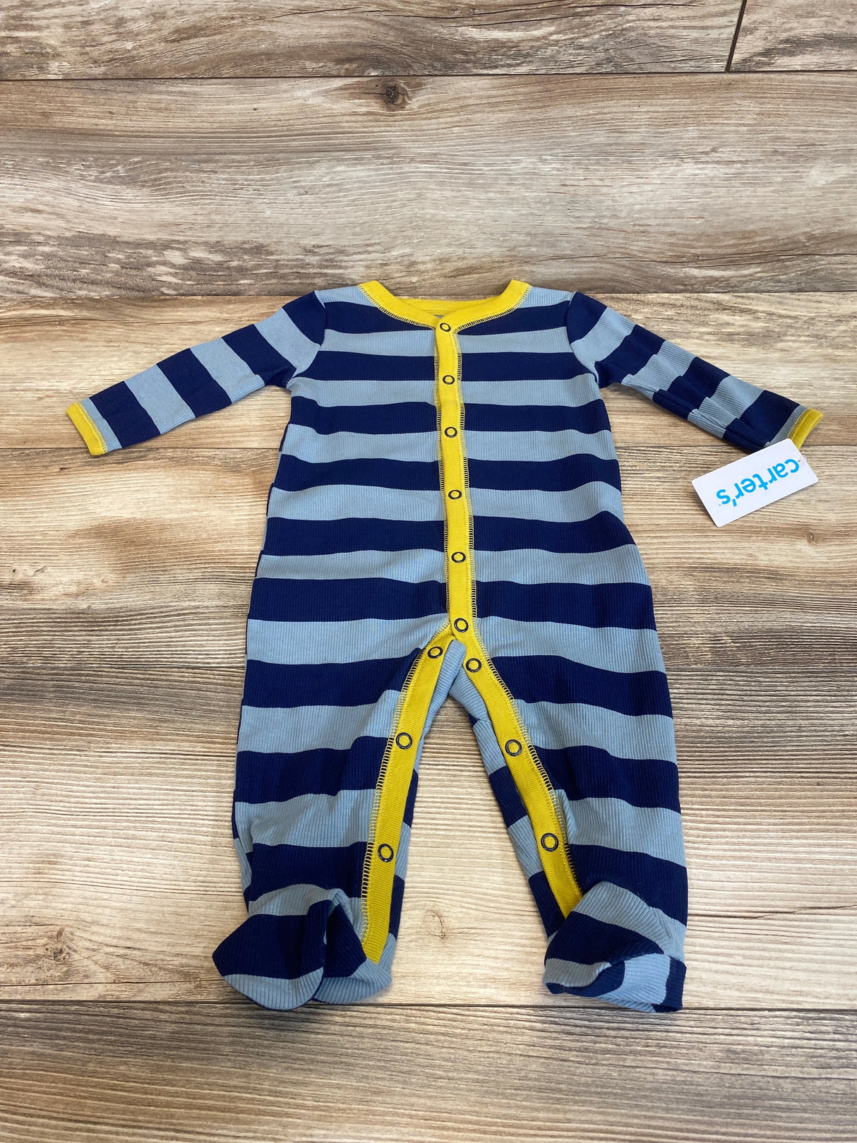 NEW Carter's Striped Sleeper Blue sz 6m