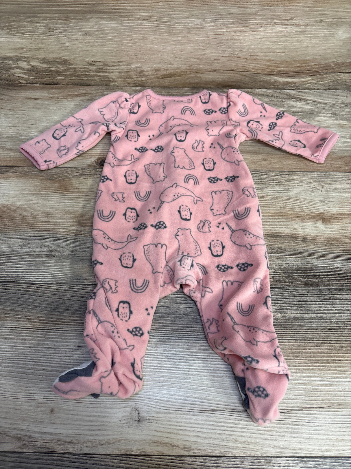 Simple Joys Animal Print Blanket Sleeper Pink sz 0-3m - Me n Mommy To Be