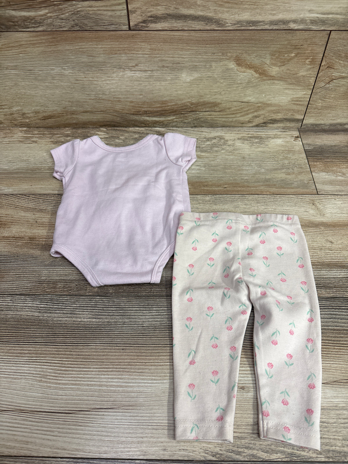 Disney Baby 2pc Minnie Mouse Bodysuit & Pants Set Pink sz 0/3m