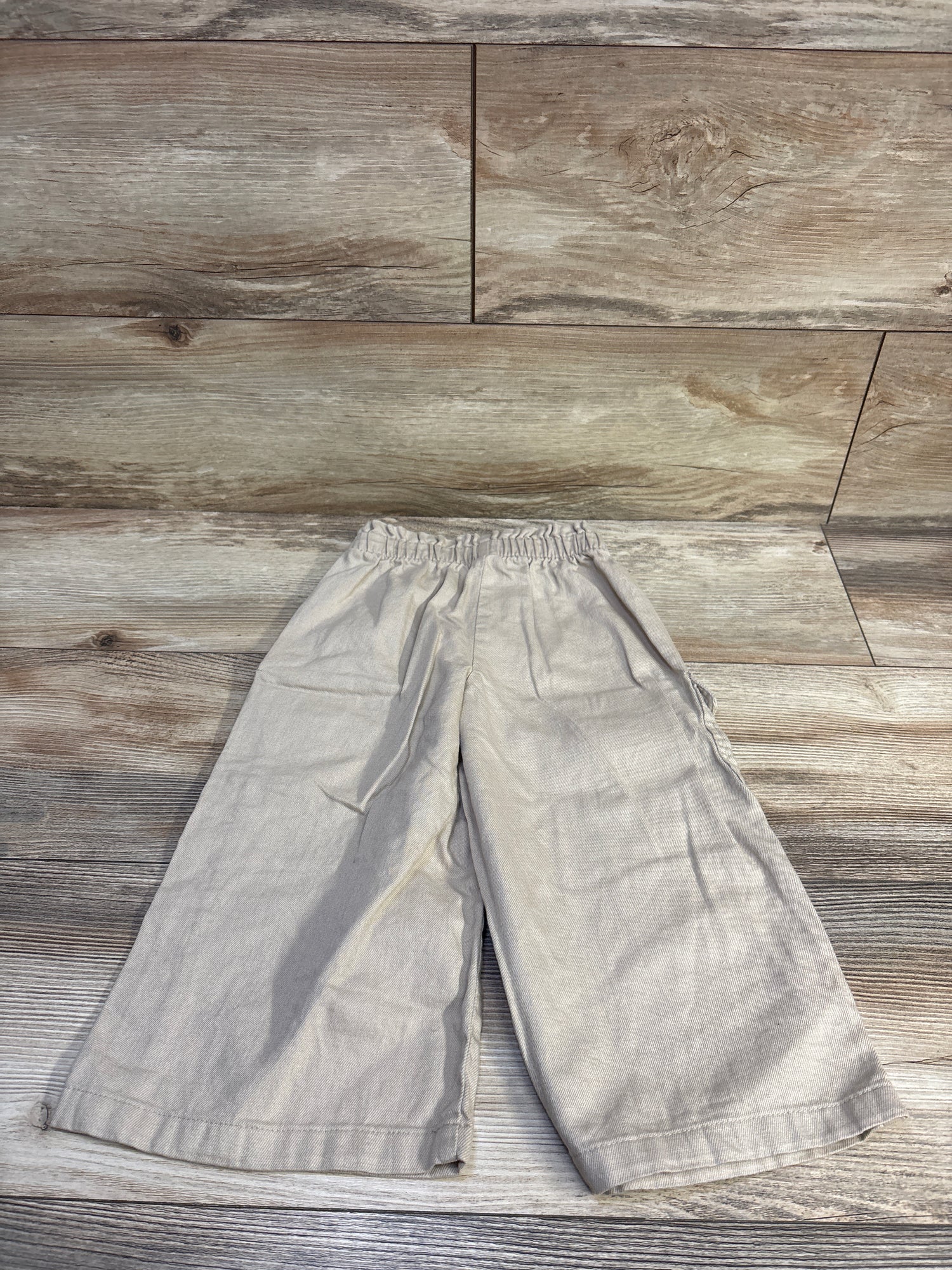H&M Pull-On Wide Leg Cargo Pants Tan sz 3T