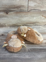 Fuzz-A-Mallows Highland Cow Slippers Brown sz 13c - Me n Mommy To Be