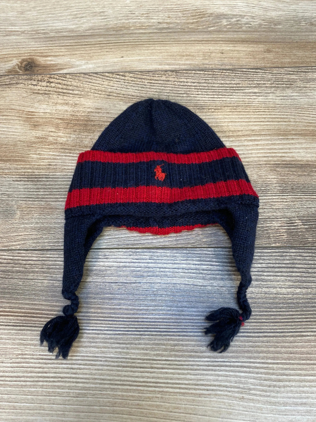 Ralph Lauren Navy Trapper Style Hat sz 0-3m