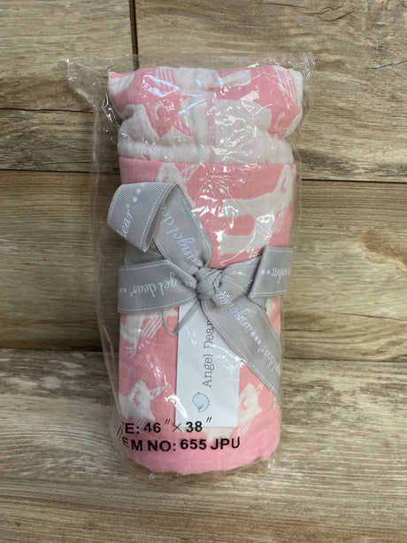 NEW Angel Dear Jaquard Muslin Blanket, Pink Unicorn - Me n Mommy To Be