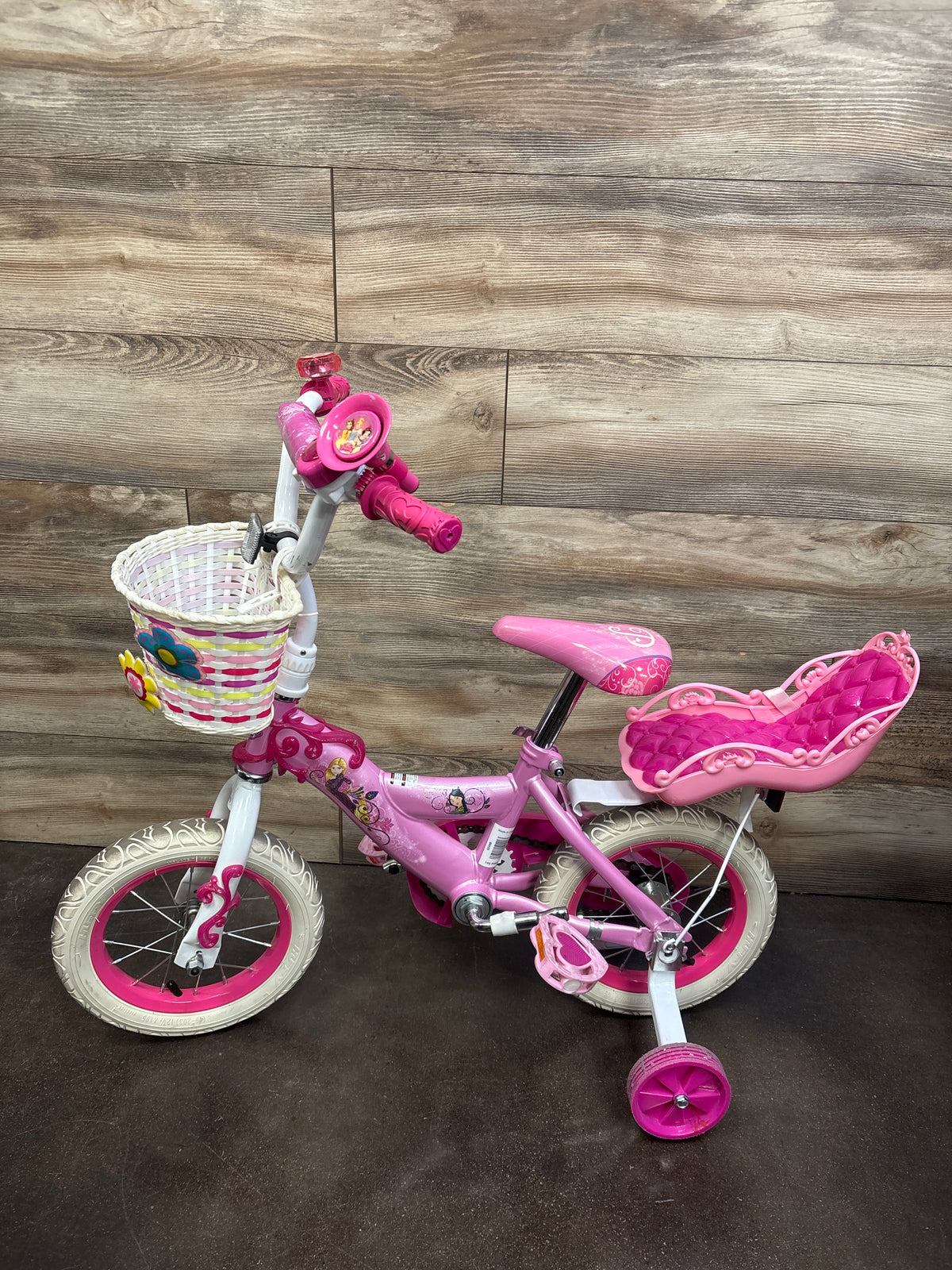 Huffy Disney Princess 12'' Kids Bike with Training Wheels