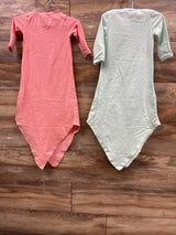 Baby Noah 2pk Knotted Gown Pink sz 3m