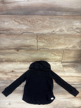 Baby Gap Waffle Knit Hooded Shirt Black sz 4T