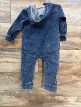 Denim Hooded Coverall Navy sz 9-12m