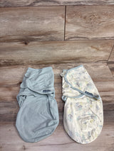 SwaddleMe 2pk Sloth Print Swaddle Wraps Beige sz 0-3m