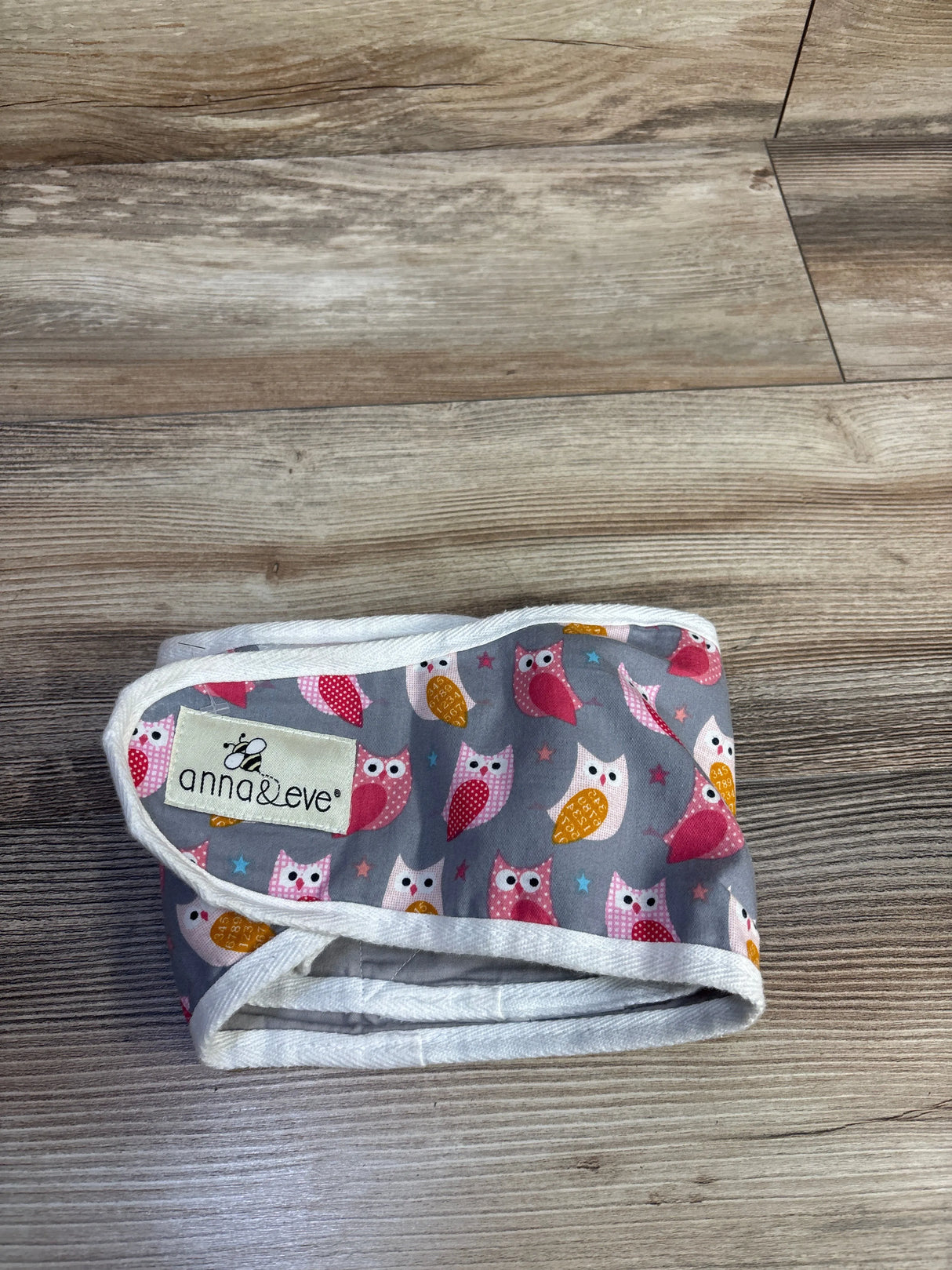 Anna & Eve Baby Swaddle Strap Owls sz Small (0-3m)
