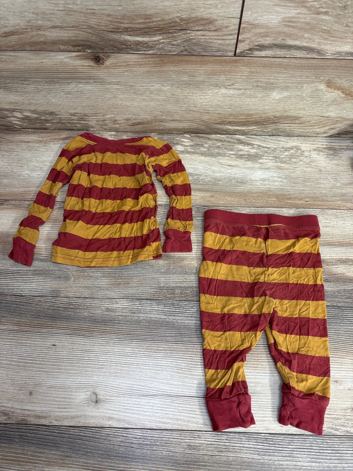Wizarding World Harry Potter 2pc Striped Pajama Set Red sz 12m