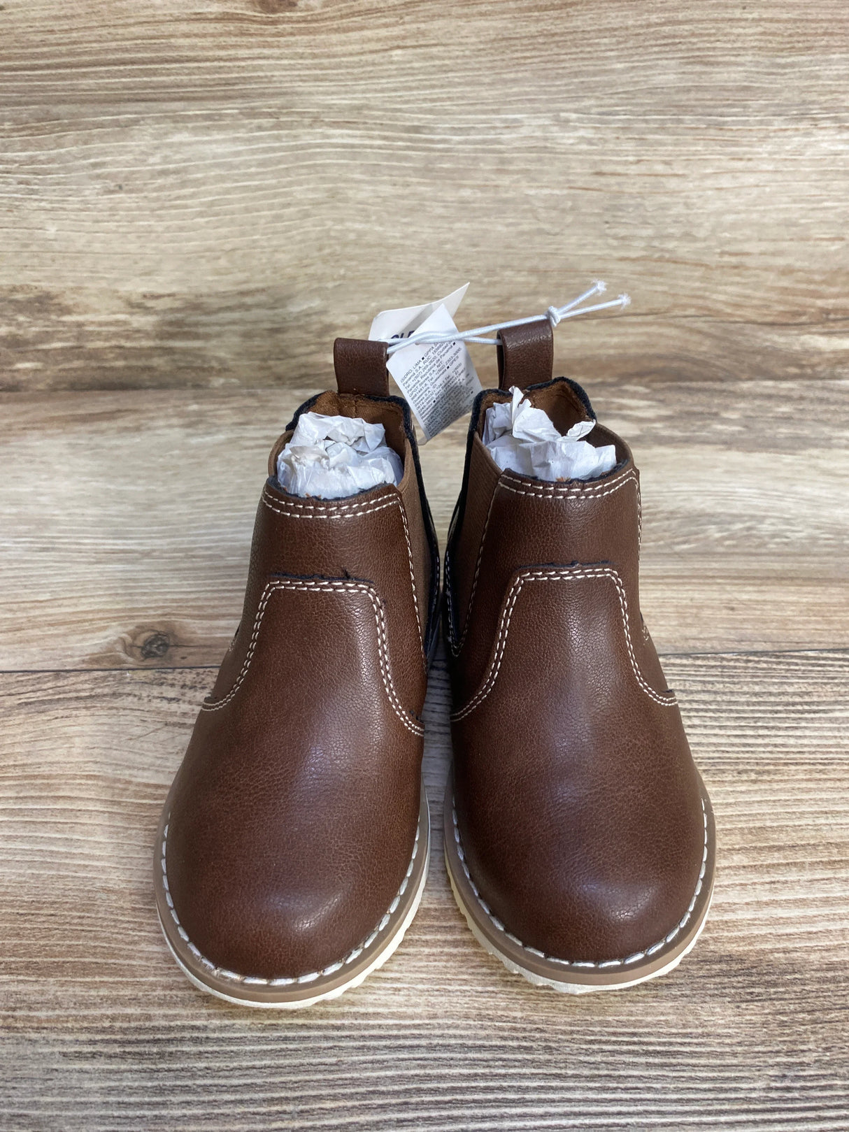 NEW Old Navy Faux Leather Chelsea Boots Brown sz 7c
