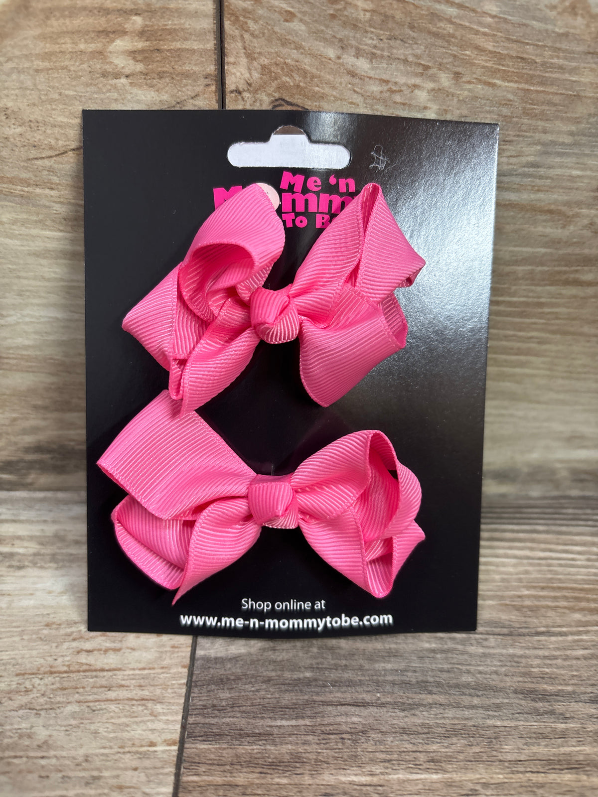 NEW Hair Bows 2pk Pink