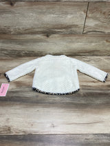 NEW Juicy Couture Plush Pullover White sz 12m