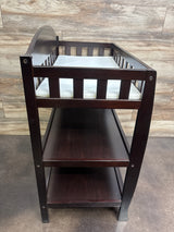 Delta Children Wilmington Changing Table with Pad in Dark Chocolate