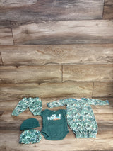 The Peanutshell 5pc Set Green sz 0-3m