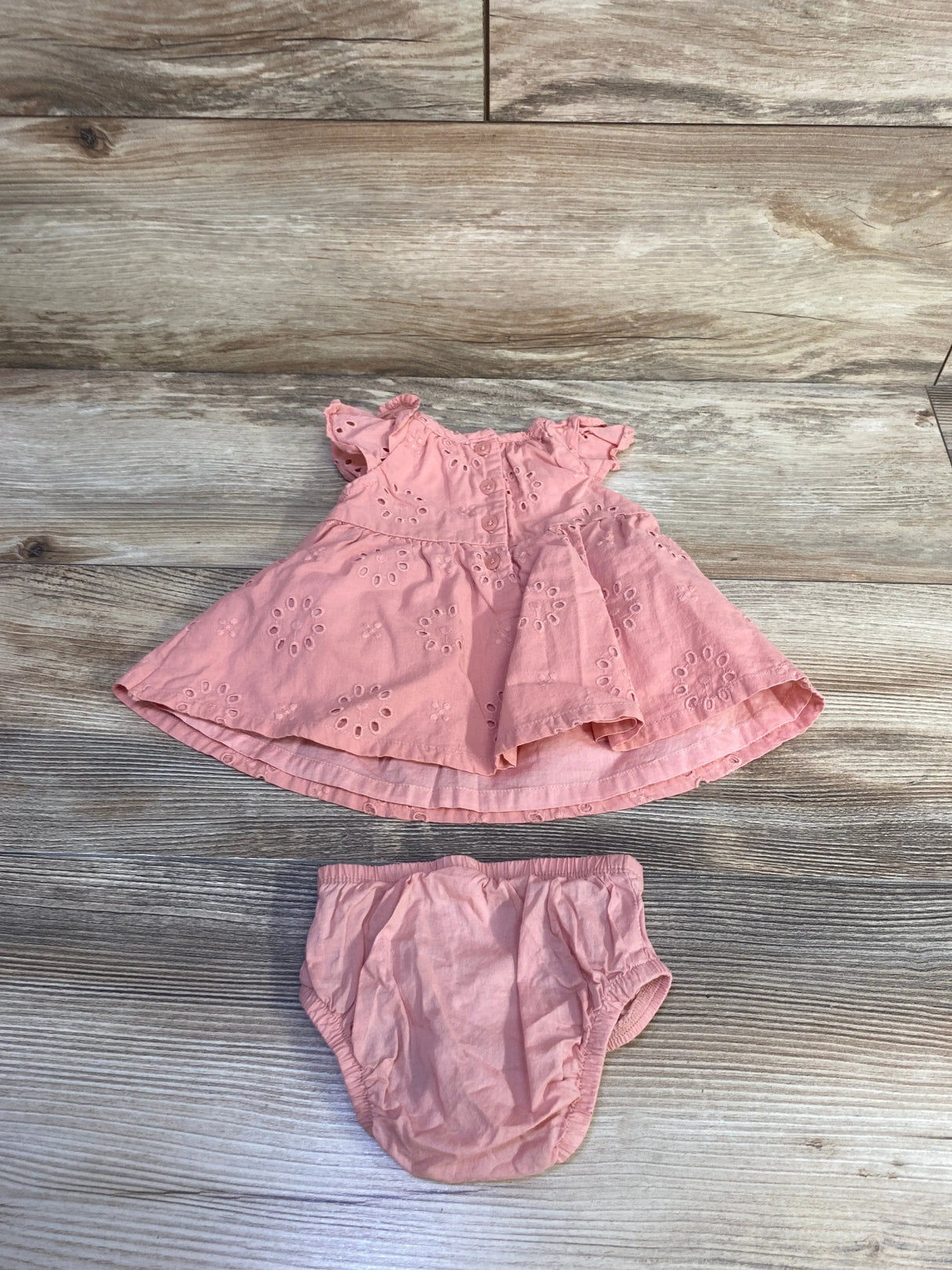 Carter's 2pc Eyelet Dress & Bloomers Set Pink sz Newborn