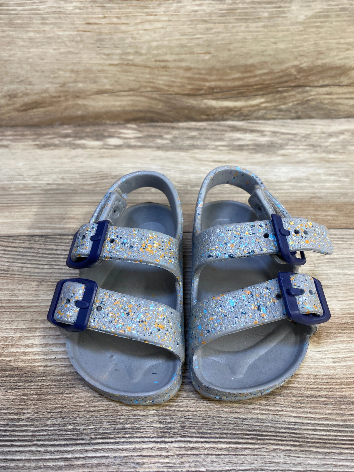 First Steps Double Buckle Sandals Grey sz 4c