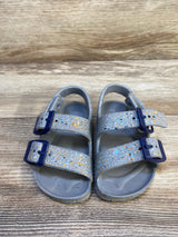 First Steps Double Buckle Sandals Grey sz 4c